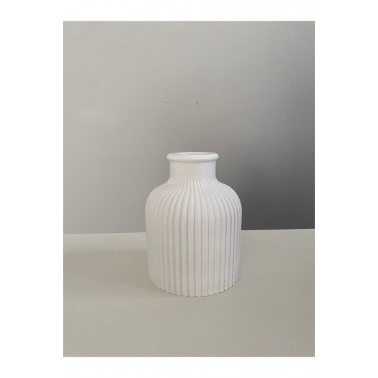 Dekoratif Çizgili Vazo Sadece Vazo