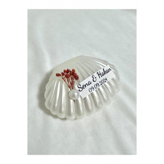 10 Adet İstiridye Kutu İçerisinde Mum Kız isteme, Söz, Nişan, Kına, Düğün, Doğum Hediyelikleri