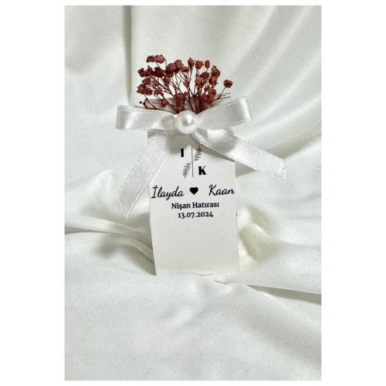 10 Adet Süslemeli Bubble Mum Kız Isteme, Söz, Nişan, Düğün, Nikah Hediyelikleri