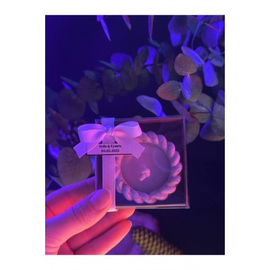 Pinterest Burgu Mum Hediyelik 10'lu | Kına, Söz, Nikah, Babyshower, Doğum Günü | Şeffaf Kutulu