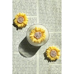 Bernami 10 Adet Hediyelik Mum - Vanilya Çiçeği Kokulu Ayçiçeği