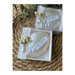 Kutulu Istiridye Mum Düğün, Nişan , Söz ,kına , Mevlüt , Doğum Günü , Yılbaşı Hediyelik- 10 Adet