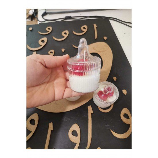 Official Dekoratif Mum Papatya Kalp Sevgili Mumu - 1 Adet