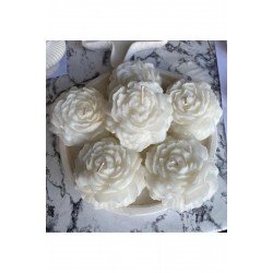 Official Şakayik Kokulu Mum Beyaz Renk - 2 Adet