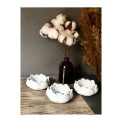 Official Lotus Çiçeği Dekoratif Mumluk - 3 Adet