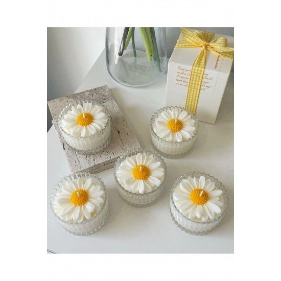 Dekoratif Mum Papatya 10 Adet,