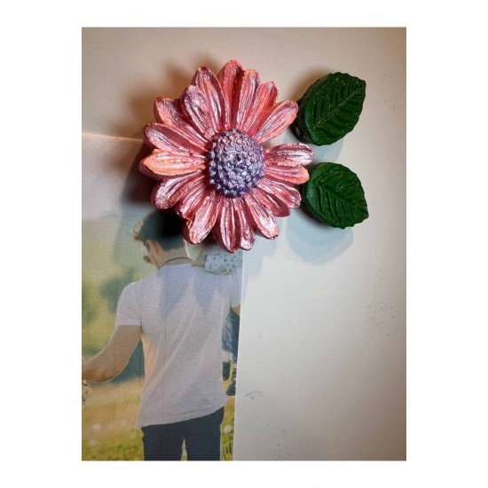 Papatya Magnet, 8li Magnet Seti, Çiçek Magnet, El Yapımı Dekoratif Çiçek Magnet