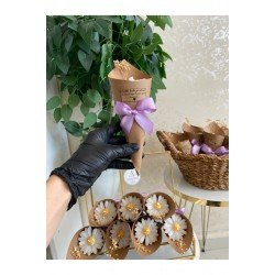 Kişiye Lüks Papatya Mum Süslemeli, Düğün, Kına, Nişan, Söz, Nikah, Hediyelik - 10 Adet