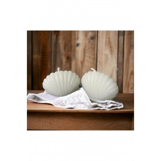 2 Li Mini Istiridye Midye Kokuku Mum 3 Cm Dir Soya Parafin Kına Dügün