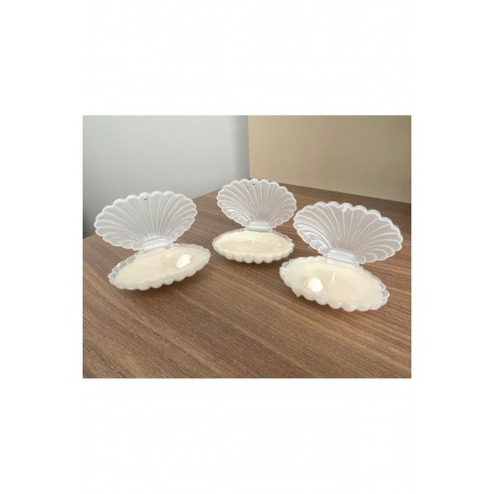 1 adet Plastik Kapaklı Istiridye Midye Kokulu Mum Trend Model