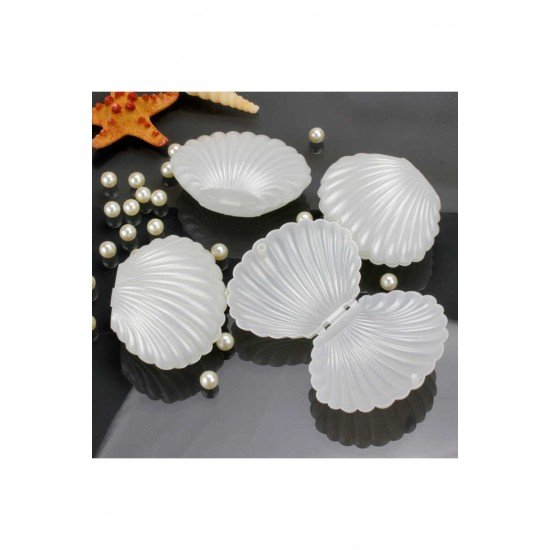 Pinterest Dekoratif Hediyelik Istiridye Kutu Takı, Mum, Söz Nişan - 20 Adet