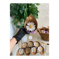 Kişiye Lüks Papatya Mum Süslemeli, Düğün, Kına, Nişan, Söz, Nikah, Hediyelik - 10 Adet