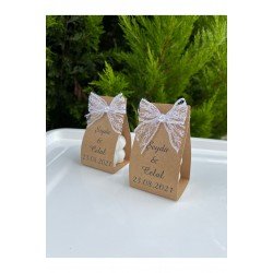 Official Söz Nişan Nikah Düğün Hatırası Kartlı 10 Adet Bubble Mum Hediyesi Dağıtmalığı