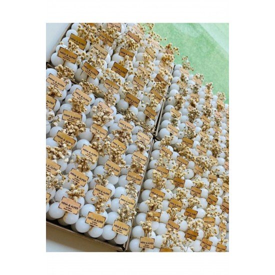 Özel süs nişan söz nikah doğum günü daha bir çok özel gün için bouble mum mumluk hediyelik 30 adet