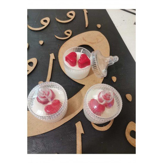 Official Dekoratif Mum Papatya Kalp Sevgili Mumu - 1 Adet