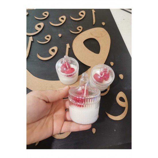 Official Dekoratif Mum Papatya Kalp Sevgili Mumu - 1 Adet