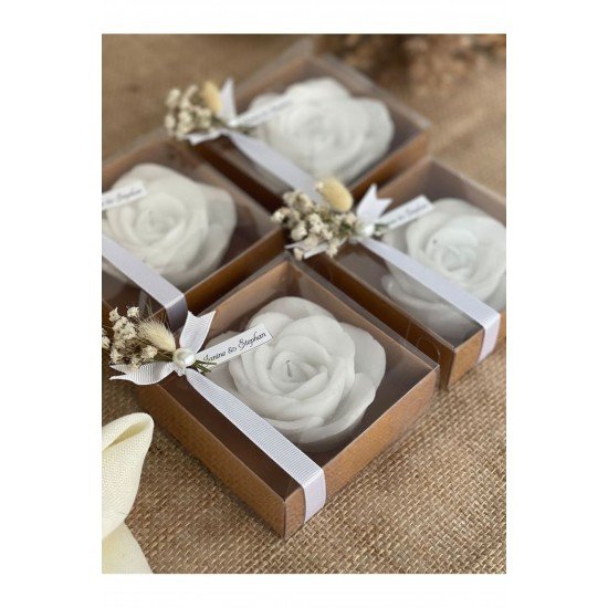 Kutu Mum Hediyelik Nişan Söz Nikah Düğün 30 Adet