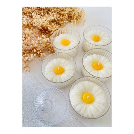 Papatyalı Mum - Söz Nişan - Nikah - Bebek Hediyeliği