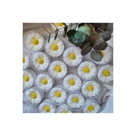 Hediyelik Papatya Mum, Söz Nişan Hediyelik, Mum Hediyelik