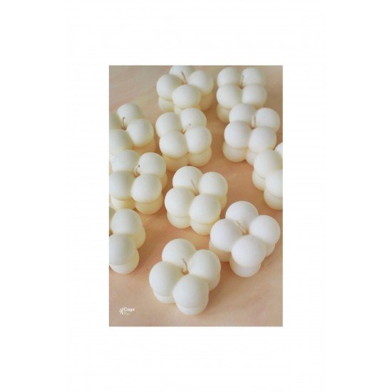 Bubble Mum Dekoratif Mini Söz,nişan,düğün,nikah,kına Hediyelik - Beyaz Renk 1 Adet