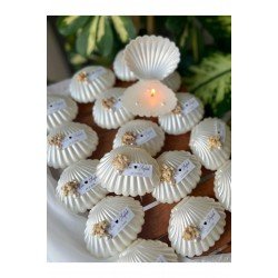 1 Adet İstiridye Kutu İçerisinde Mum, Nikah Şekeri, Doğum, Sünnet, Düğün Nişan Söz, Kına, Doğum Gün