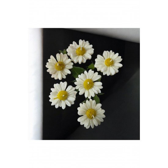 Pinterest Yüzen mum papatya 1 adet sarı beyaz kokulu mum soya wax parafini