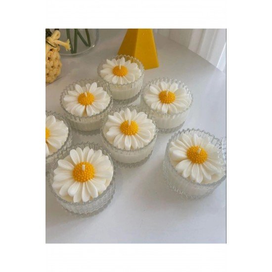 Official Hediyelik Papatya Mum, Söz Nişan Hediyelik, Mum Hediyelik - 20 Adet