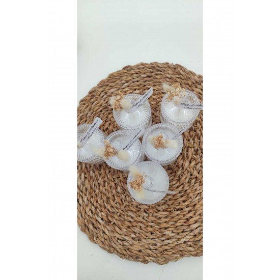 Official Kişiye Özel Düğün|nişan|söz| Annelergünü| Hediyelik Şekerlik Mum Süslemeli - 10 Adet