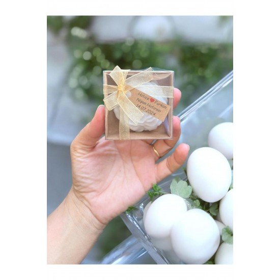 Mum, Nikah Şekeri, Doğum, Düğün Nişan Söz, Kına, Doğum Günü 20 Adet Gül Şakayık Çiceği Kurdeleli Mum