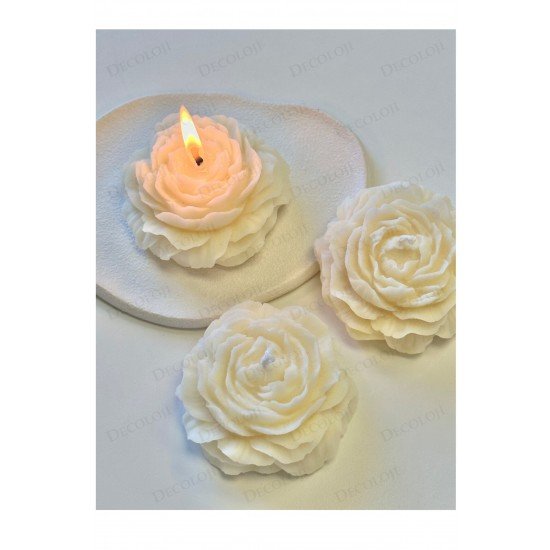 Söz, Nişan, Kına, Düğün, Mevlüt, Sünnet, Nikah Şekeri Hediyelik Hatıra Beyaz Şakayık Mum, 10 Adet