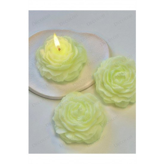 Söz, Nişan, Kına, Düğün, Mevlüt, Sünnet, Nikah Şekeri Hediyelik Hatıra Yeşil Şakayık Mum, 10 Adet