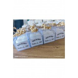 Kişiye Özel Düğün|Nişan|Söz| Annelergünü| İsme Özel Hediyelik Mika Kutu Bubble Mum - 10 Adet