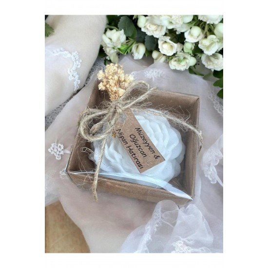 Mum, Nikah Şekeri, Doğum, Düğün Nişan Söz, Kına, Doğum Günü 20 Adet Gül Şakayık Cipso Çiceği SüsMum