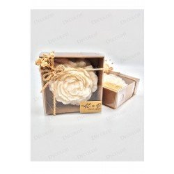 Söz, Nişan, Kına, Düğün, Mevlüt, Sünnet, Nikah Şekeri Hediyelik Hatıra Beyaz Şakayık Mum, 10 Adet