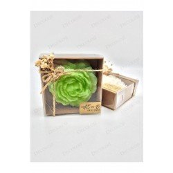 Söz, Nişan, Kına, Düğün, Mevlüt, Sünnet, Nikah Şekeri Hediyelik Hatıra Yeşil Şakayık Mum, 10 Adet