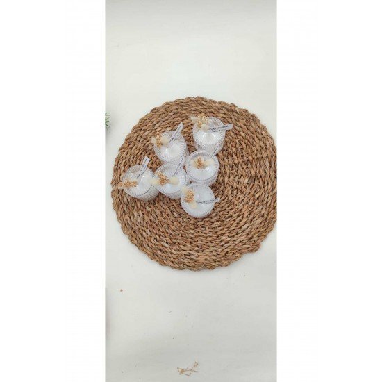 Official Kişiye Özel Düğün|nişan|söz| Annelergünü| Hediyelik Şekerlik Mum Süslemeli - 10 Adet