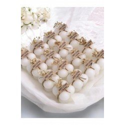 Hediyelik 10 Adet Süslemeli Bubble Mum, Nikah Şekeri, Doğum, Sünnet, Düğün, Nişan, Söz