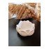 2 Adet Lotus Çiçeği Mumluk & Organizer & Minimal Sunumluk - Beyaz 7*3 cm