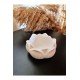 2 Adet Pinterest Lotus Çiçeği Mumluk & Organizer & Minimal Sunumluk - Beyaz 7*3 cm