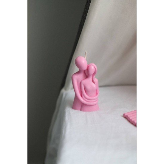 Official Kokulu Sevgili Sarılan Çift Dekoratif Mum