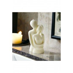 Official Sarılan Çift Vegan Soya Mum