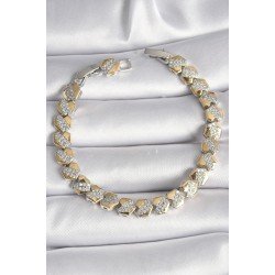 Özel Pirinç Mix Renk Kalp Model Zirkon Taşlı Vip Seri Kadın Bileklik Fırsat!!!