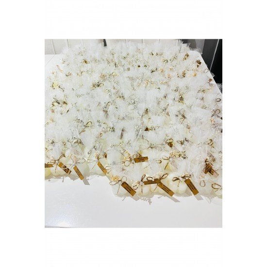 50 Adet Tüllü Buble Mum