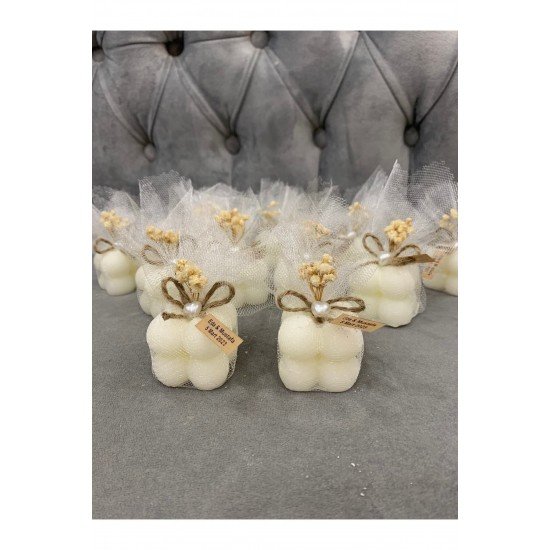 50 Adet Tüllü Buble Mum