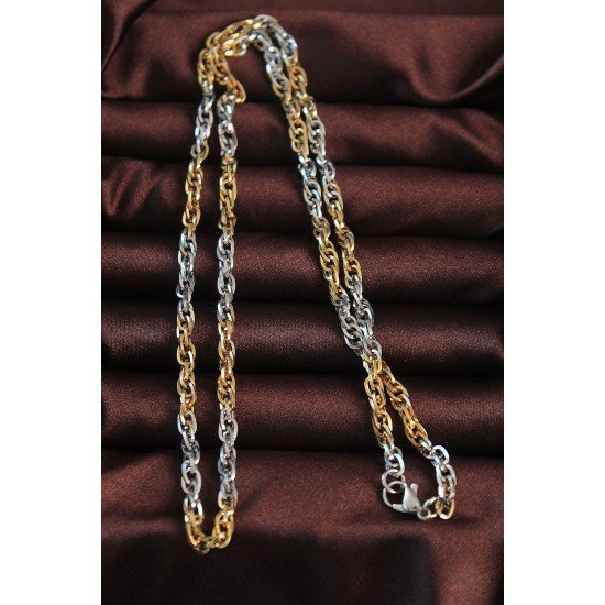 Özel Çelik Çift Renk Hallow Model Kolye Fırsat!!!