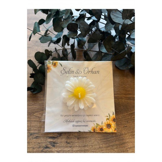 Pinterest Yeni sezon 20 Adet Papatya Mum, Nikah Şekeri, Doğum bebek, Sünnet, Düğün Nişan Söz, Kına