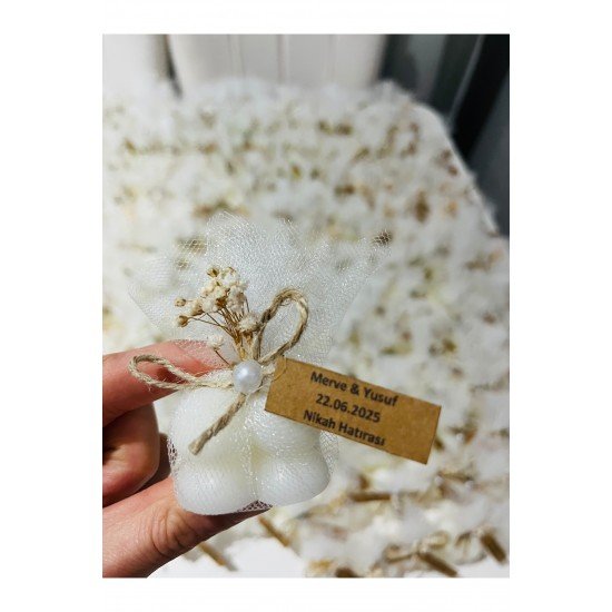 50 Adet Tüllü Buble Mum