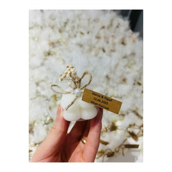 50 Adet Tüllü Buble Mum