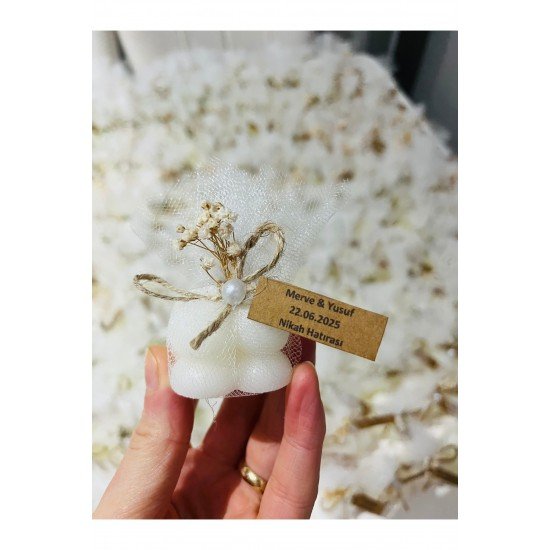 50 Adet Tüllü Buble Mum