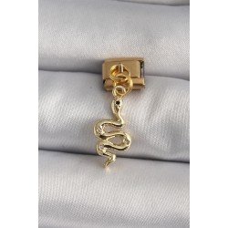 Özel Çelik Gold Renk Sallantı Yılan Model Nomination Charm Fırsat!!!